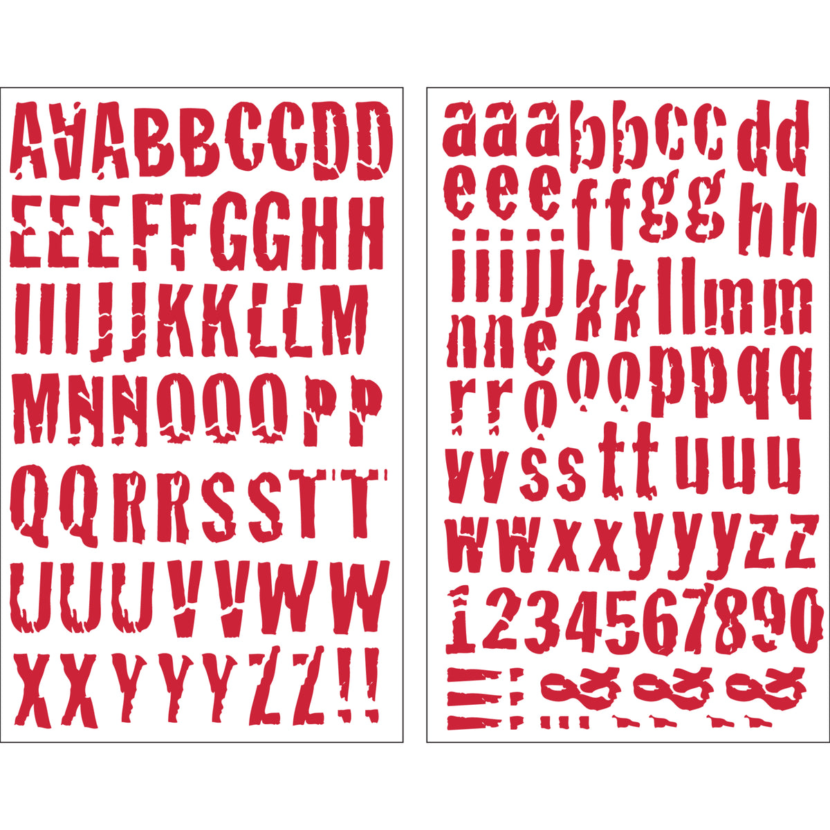 9-255 Glitter Red Letters - 1 inch Red Alphabet & Numbers Iron-on – SEI  Crafts